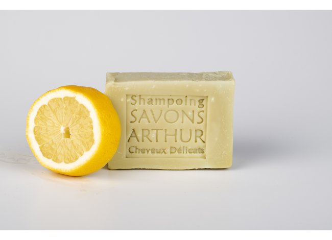 SHAMPOING SAVON SOLIDE CITRONNE AUX HUILES CHEVEUX DELICATS ARTHUR