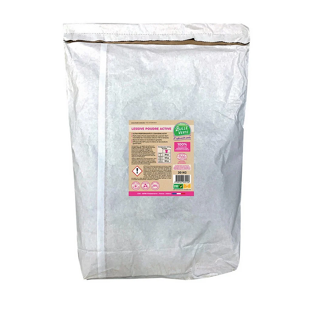 LESSIVE POUDRE ACTIVE HYPO BULLE VERTE VRAC