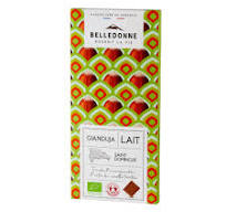 TABLETTE CHOCOLAT LAIT GIANDUJA BELLEDONNE BIO