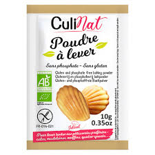 POUDRE A LEVER SANS PHOSPHATE ET SANS GLUTEN BIO 8X10G