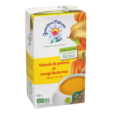 VELOUTE DE POTIRON BUTTERNUT 1L GRANDEUR NATURE