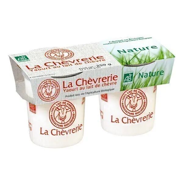 YAOURT CHEVRE NATURE 2X125G