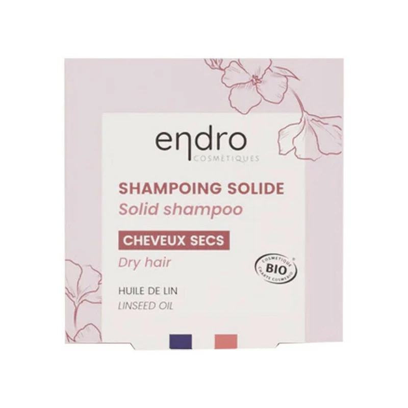 SHAMPOING SOLIDE CHEVEUX SEC HUILE DE LIN BIO 85ml