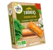 BOREKS EPINARD CHEVRE 150G BIO LES CHEFS DU BIEN