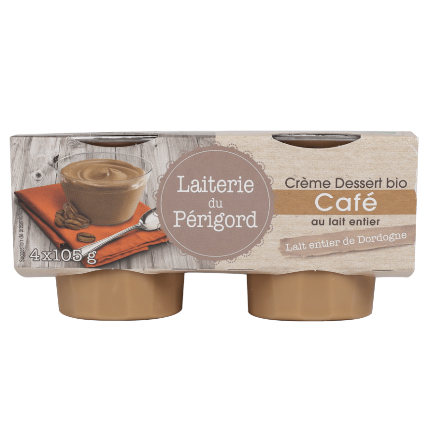 CREME DESSERT CAFE 4 X 105 G BIO