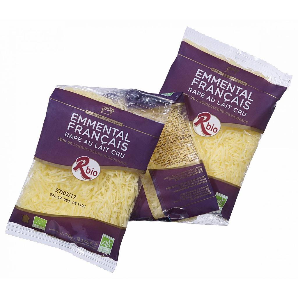 EMMENTAL RAPE AU LAIT CRU 70 G BIO