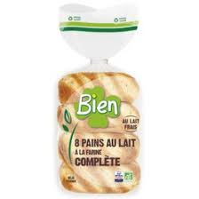 PAINS AU LAIT FARINE COMPLETE BIO