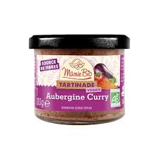 TARTINADE AUBERGINE CURRY 100G BIO
