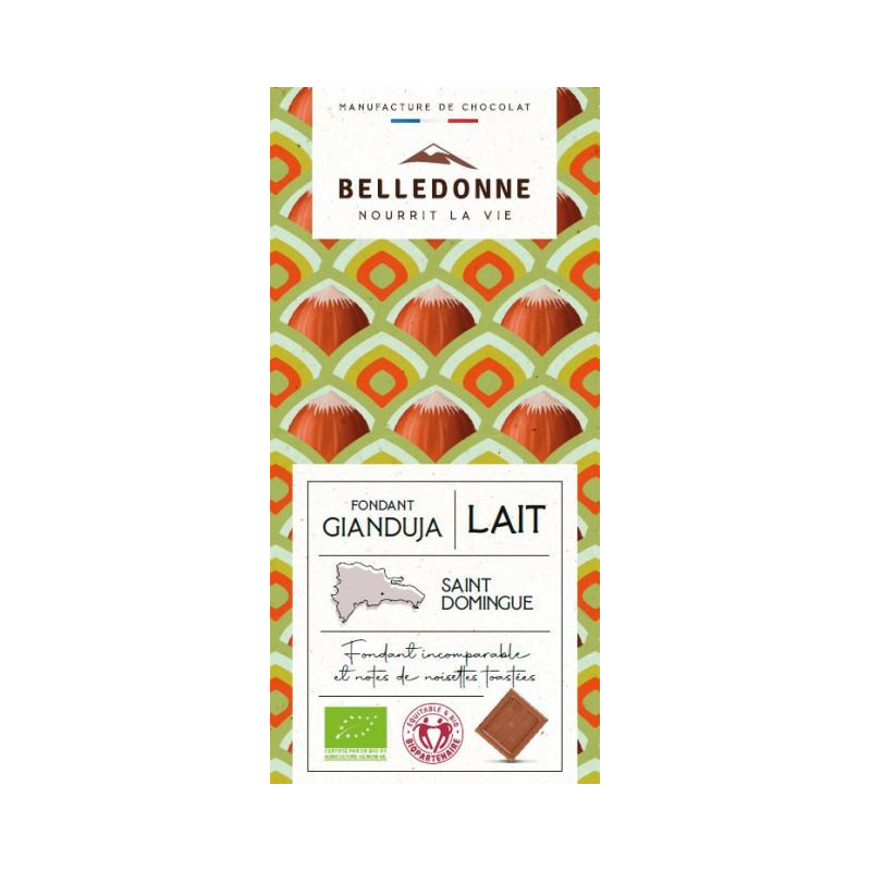 TABLETTE FONDANT GIANDUJA LAIT BELLEDONNE