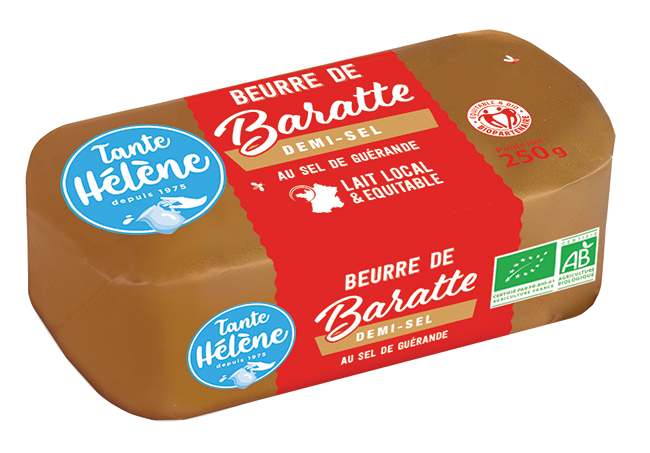 BEURRE BARATTE DEMI SEL 250G TANTE HELENE