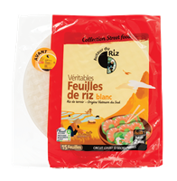 FEUILLES DE RIZ AUTOUR DU RIZ