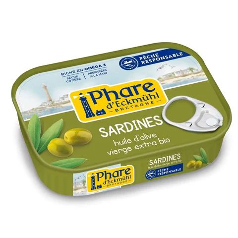 SARDINES A L'HUILE D'OLIVE ECKMUHL 135G