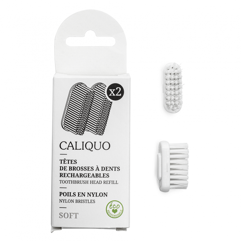 RECHARGES BROSSES A DENTS SOUPLE X2 CALIQUO
